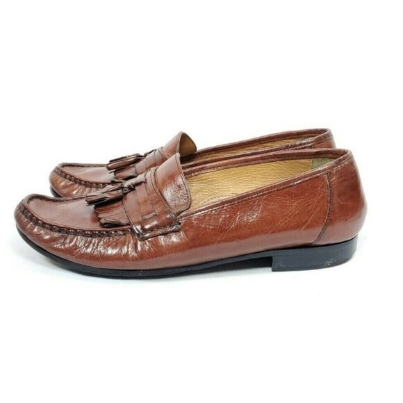 Nunn Bush Kiltie Tassel Loafers Men's Size 9.5 Brown Leather Dress Shoes - Picture 5 of 8
